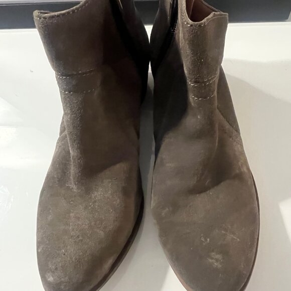 Lucky Brand gray suede booties Size 7 - Picture 3 of 5